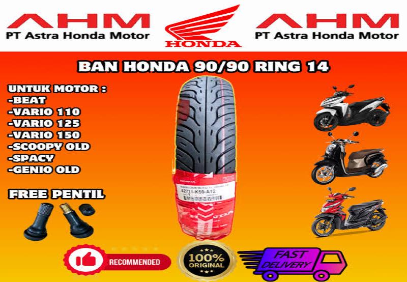 BAN HONDA FEDERAL AHM 90/90 RING 14 TUBELLES MATIC