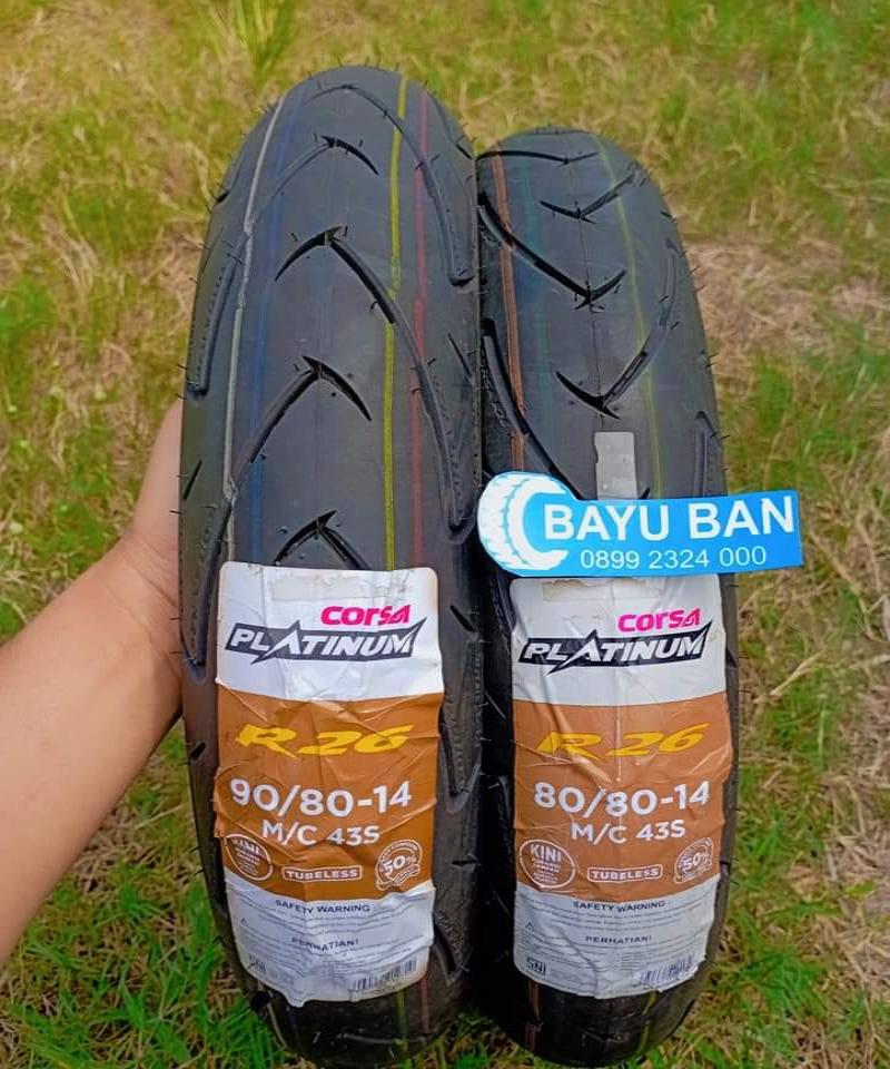 CORSA PLATINUM R26 80/80 90/80 RING 14 TUBELLES MATIC